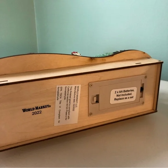 NEW NWT World Market Midcentury House LED Light Up Christmas Oasis Cat Lounge - Picture 9 of 10